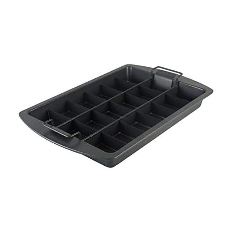 Chicago Metallic Professional Slice Solutions Brownie Pan, 9-Inch-by-13-Inch - , Dark Gray - Image 1